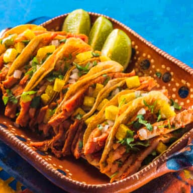 TACOS  PASTOR ( Tortilla Maíz)