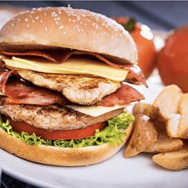 Hamburguesa Doble Queso Bacón