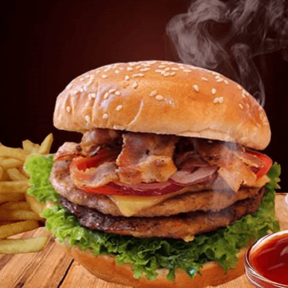 Hamburguesa Doble Arrachera