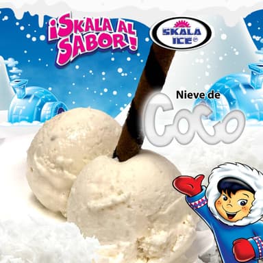 Helado de Coco  1/2 Litro