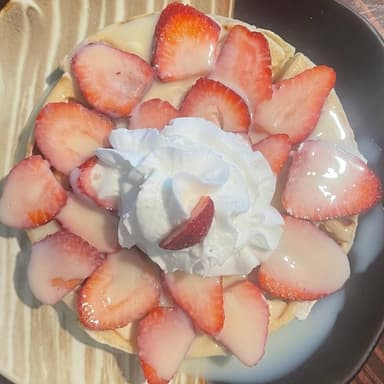 Waffle Explosión de Fresas