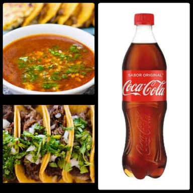 COMBO TACOS + CONSOME + COCA-COLA
