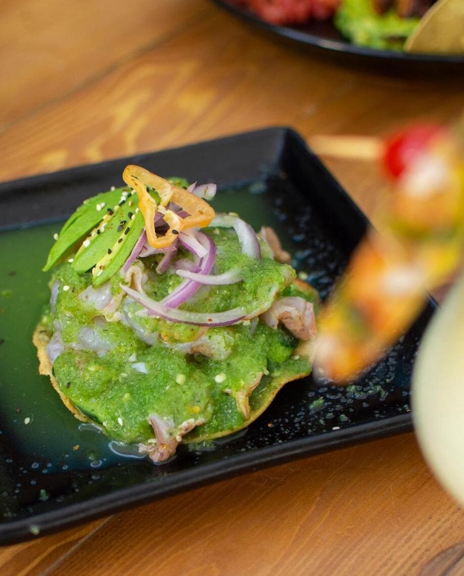 Tostada Aguachile Verde
