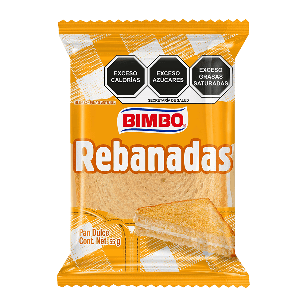 Pan dulce Rebanadas Bimbo 55 gr bolsa glass