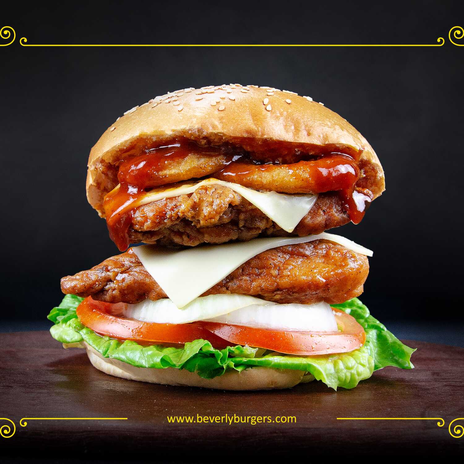 Hamburguesa Spicy BBQ Doble