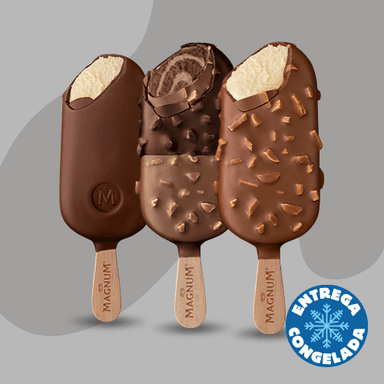 1 Clasica + 1 Choco con Chile + 1 Magnum Almendras