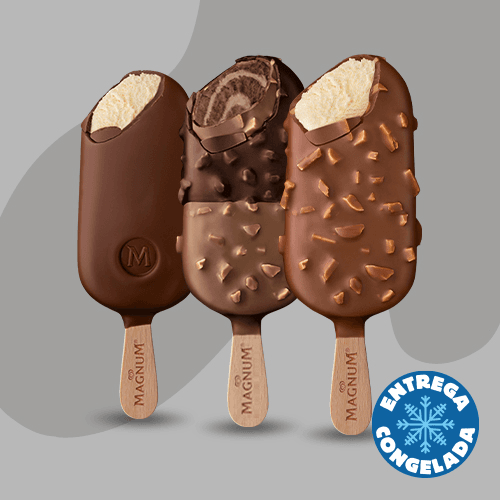 1 Clasica + 1 Choco con Chile + 1 Magnum Almendras