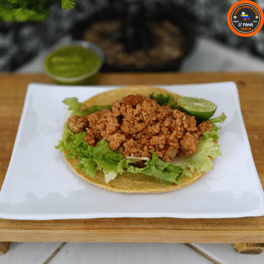 Taco de Carne Molida de Res.