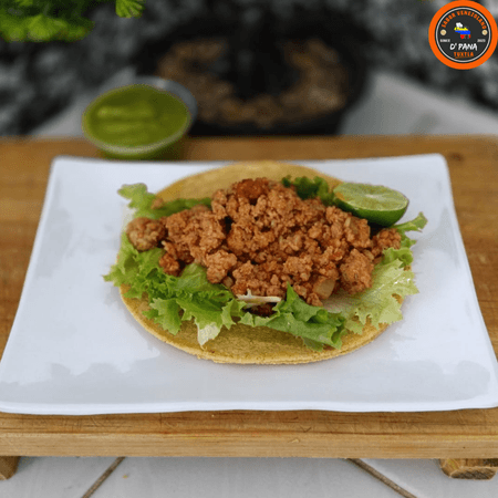 Taco de Carne Molida de Res.