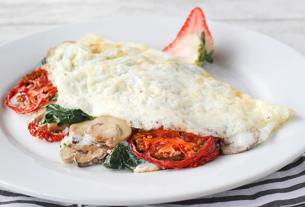 Omelette de claras de huevo