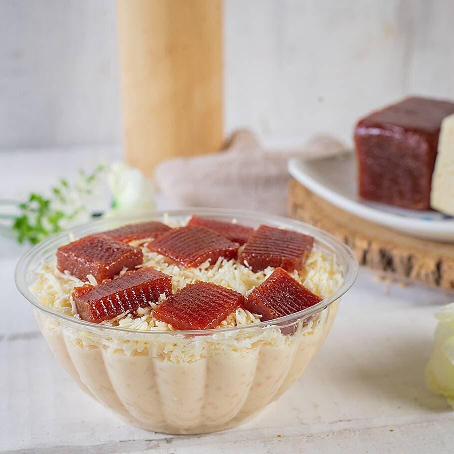 Arroz con Leche Con Queso Costeño y Bocadillo