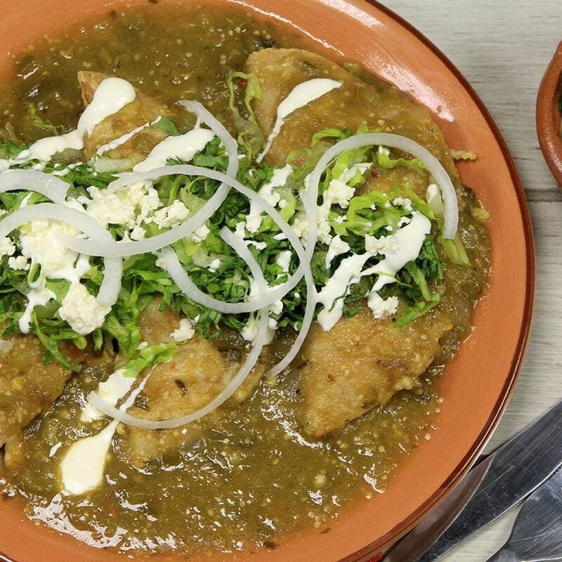 Enchiladas Verdes Sencillas