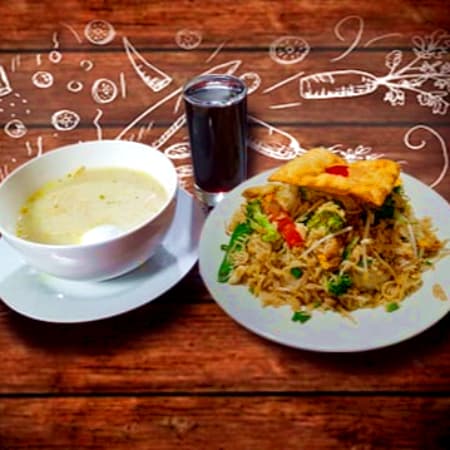 Combo 4 Arroz Salvaje, Caldo C/ Huevo, Chicha