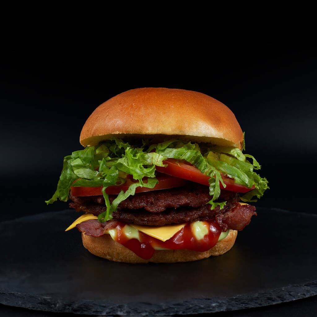 🧀🥓🍔🍔 Hamburguesa Doble con Queso y Tocineta