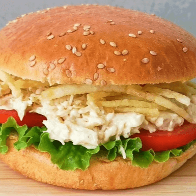 Hamburguesa de Pollo Deshilachado