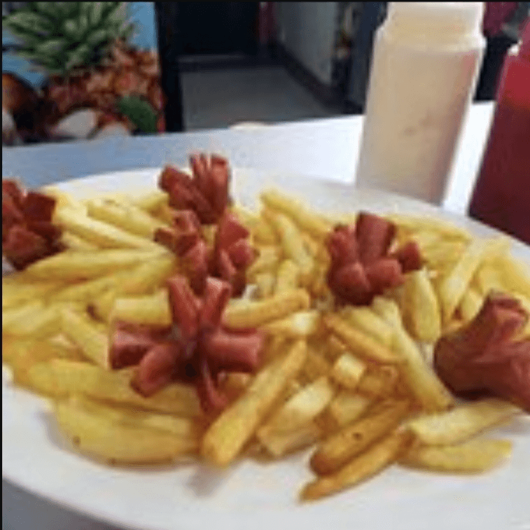 Papas con Salchipulpo