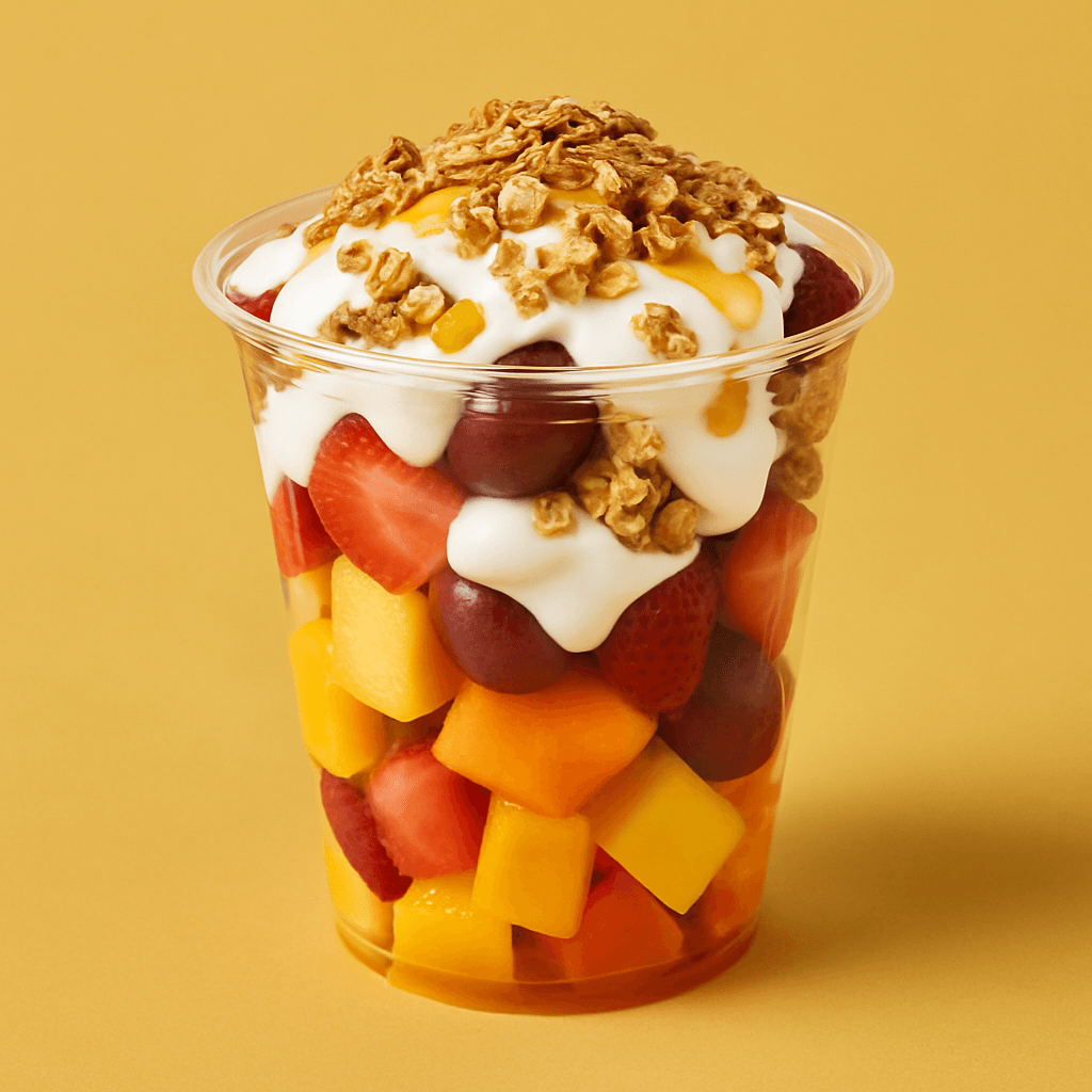Cocktail de Frutas de Temporada con Yogurt