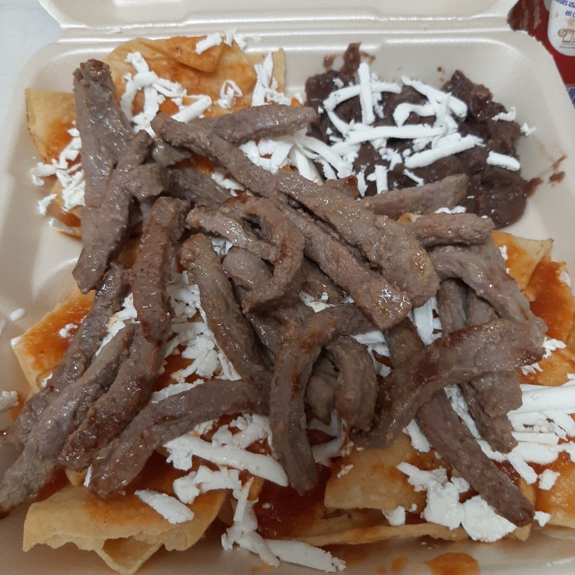Chilaquiles con Carne