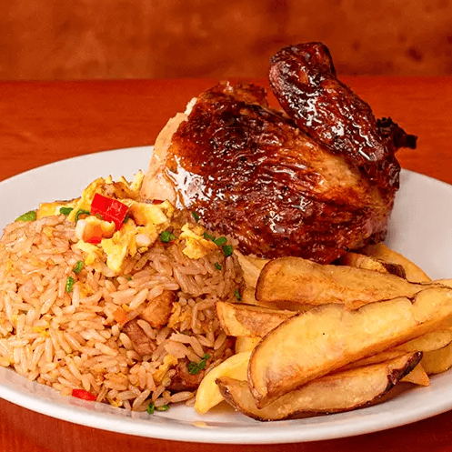 OCTAVO DE POLLO + CHAUFA + BEBIDA
