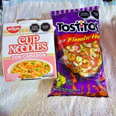 Nissin Camaron Con Tostitos Morados Preparados
