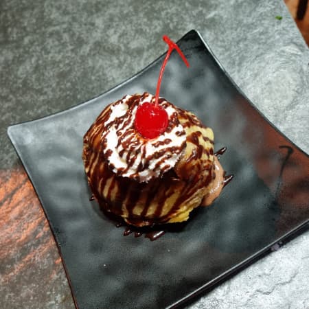 Tempura helado