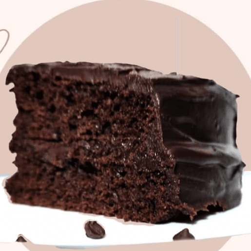 Rebanada de pastel de chocolate