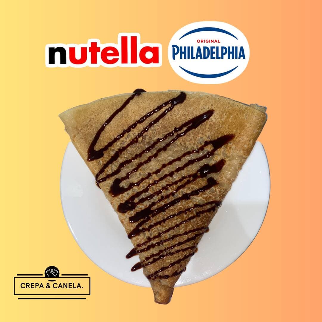1 CREPA DE NUTELLA Y PHILADELPHIA 40 CM