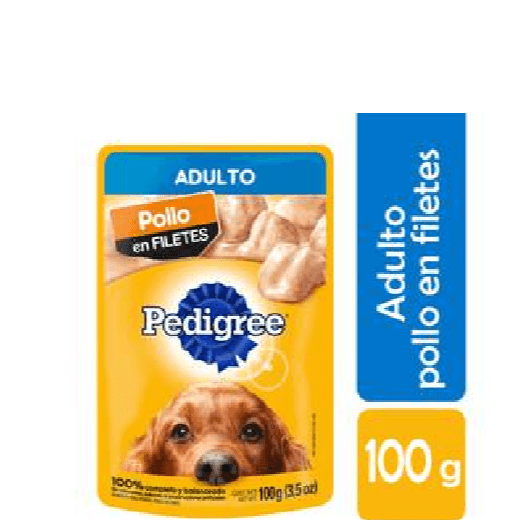 PEDIGREE ADULTO POLLO EN FILETES 100GR