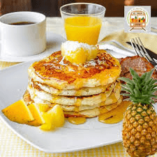 Pancakes con Jalea de Piña