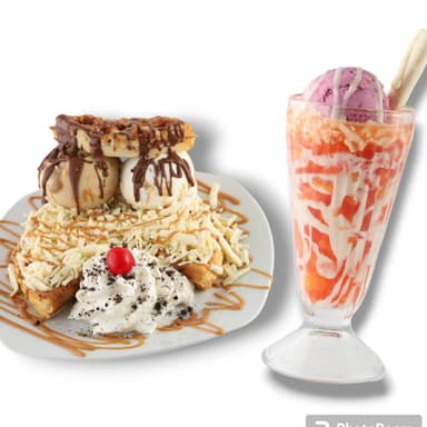 Salpicón Especial + Waffle Quesudo