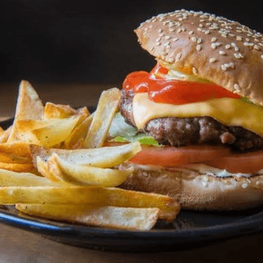 Hamburguesa Sencilla + Papas