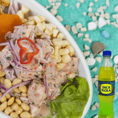 Ceviche de Pescado + Bebida