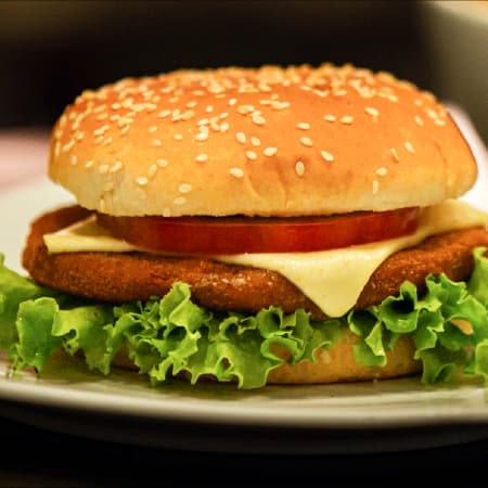 Hamburguesa Pollo Apanado