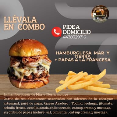 Mar y Tierra con Papas