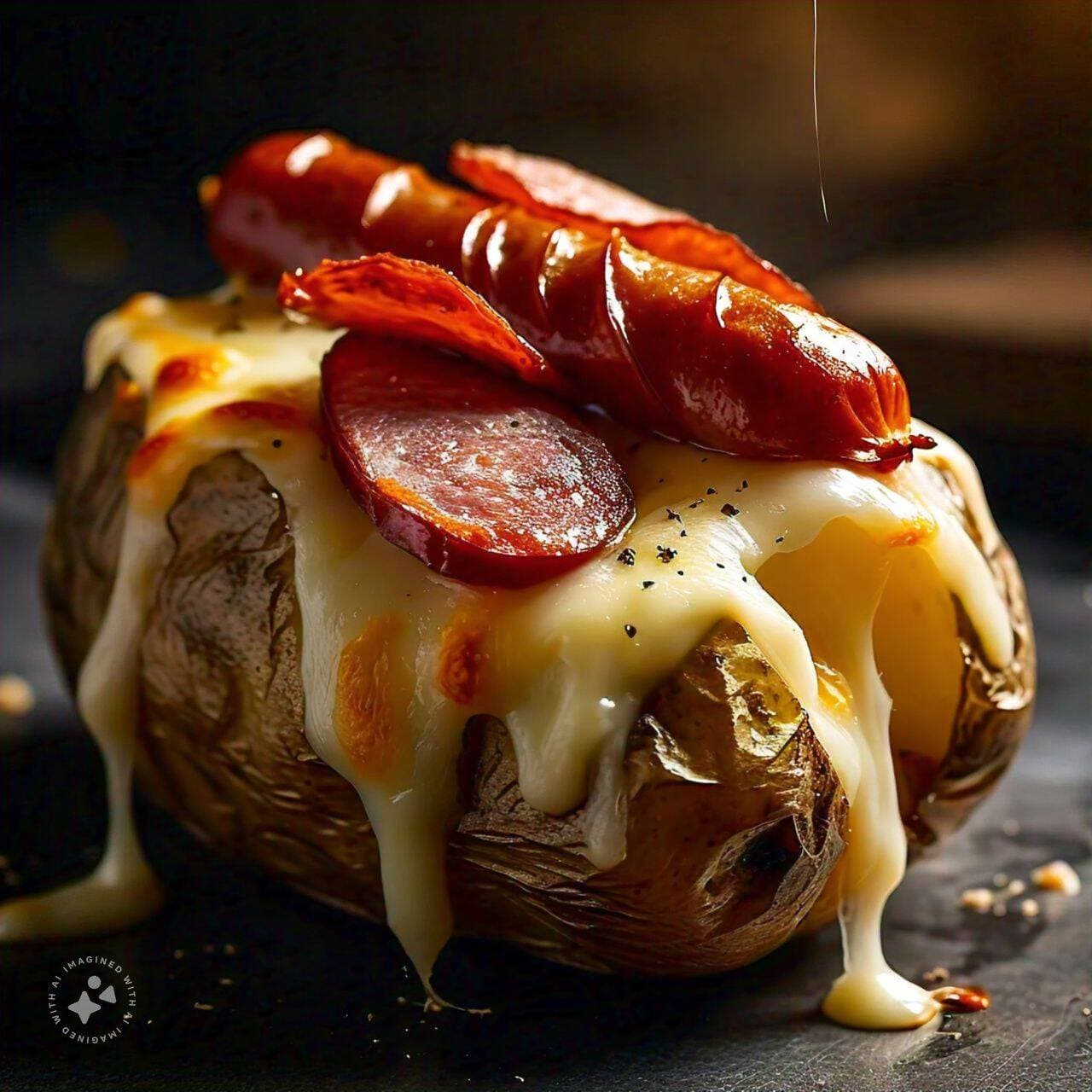 Papa Salchicha asadera