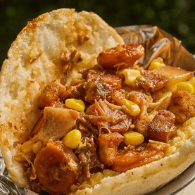 Arepa rellena especial.