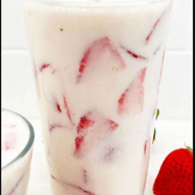 Fresas con crema (1 Litro) Omega.