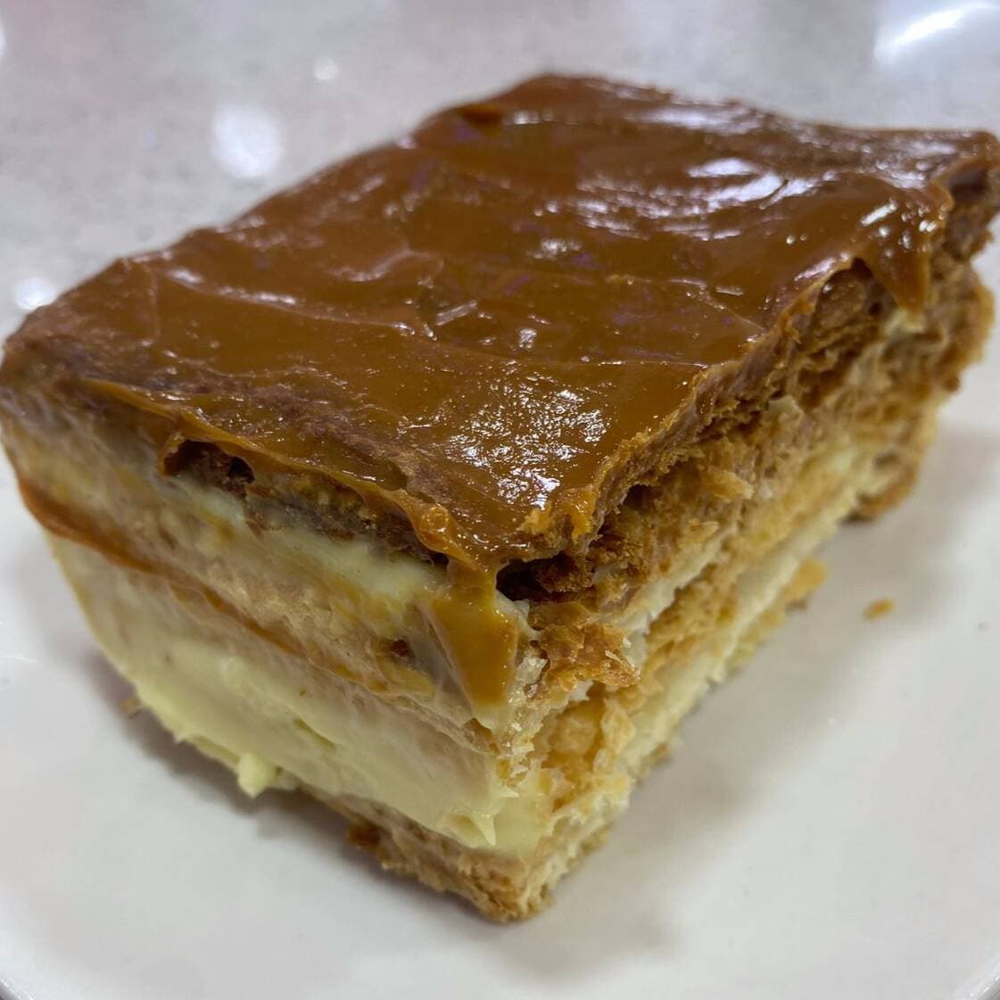 Milhojas con crema pastelera