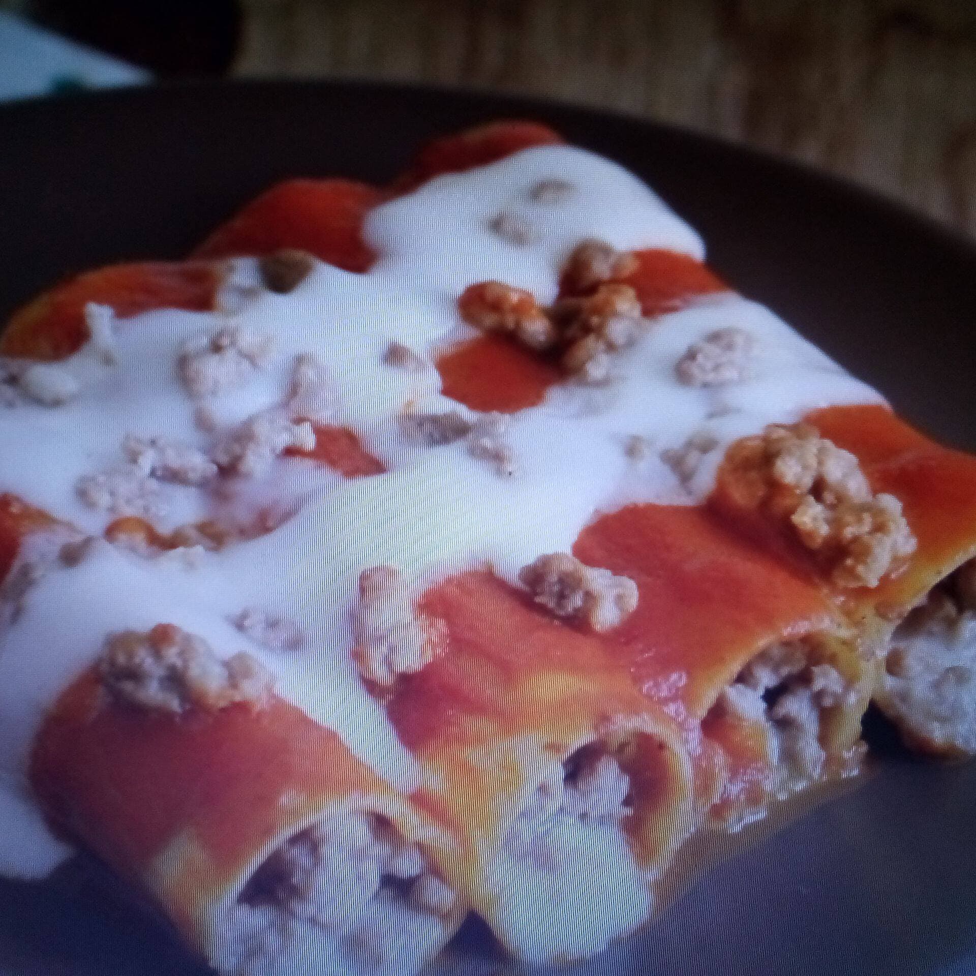 Cannelloni de carne de Res y Mozzarella