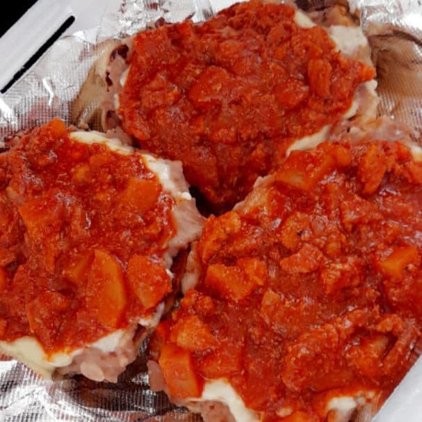 Molletes montados de asado