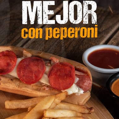 1 Pieza de Hot Dog a Elegir con Papa Francesa