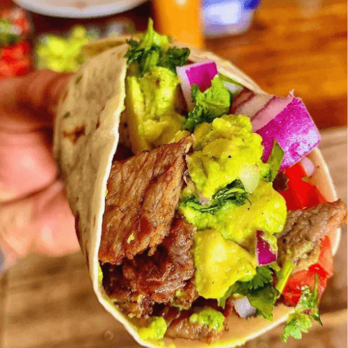 Taco de Harina de Asada