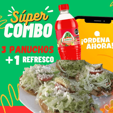 Combo Panuchos + Refresco