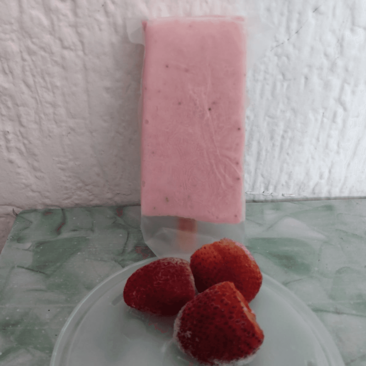 Paleta de Fresa Leche