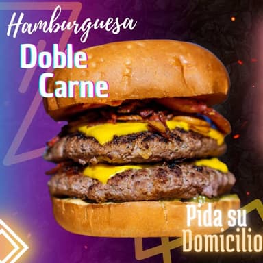 Hambuguesa Doble Carne + Papa Francesa