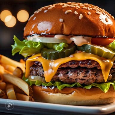 Hamburguesa Doble Grande Promocion