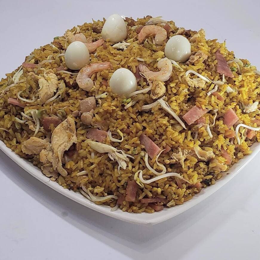 Arroz con Pollo y Camarón