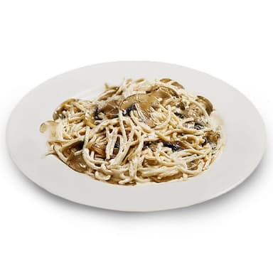 Spaghetti Blanco con champiñon fresco