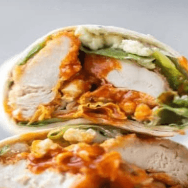 Wrap de Pollo empanizado (ensala de guarnicion)