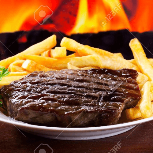 Bistec con Papas Fritas